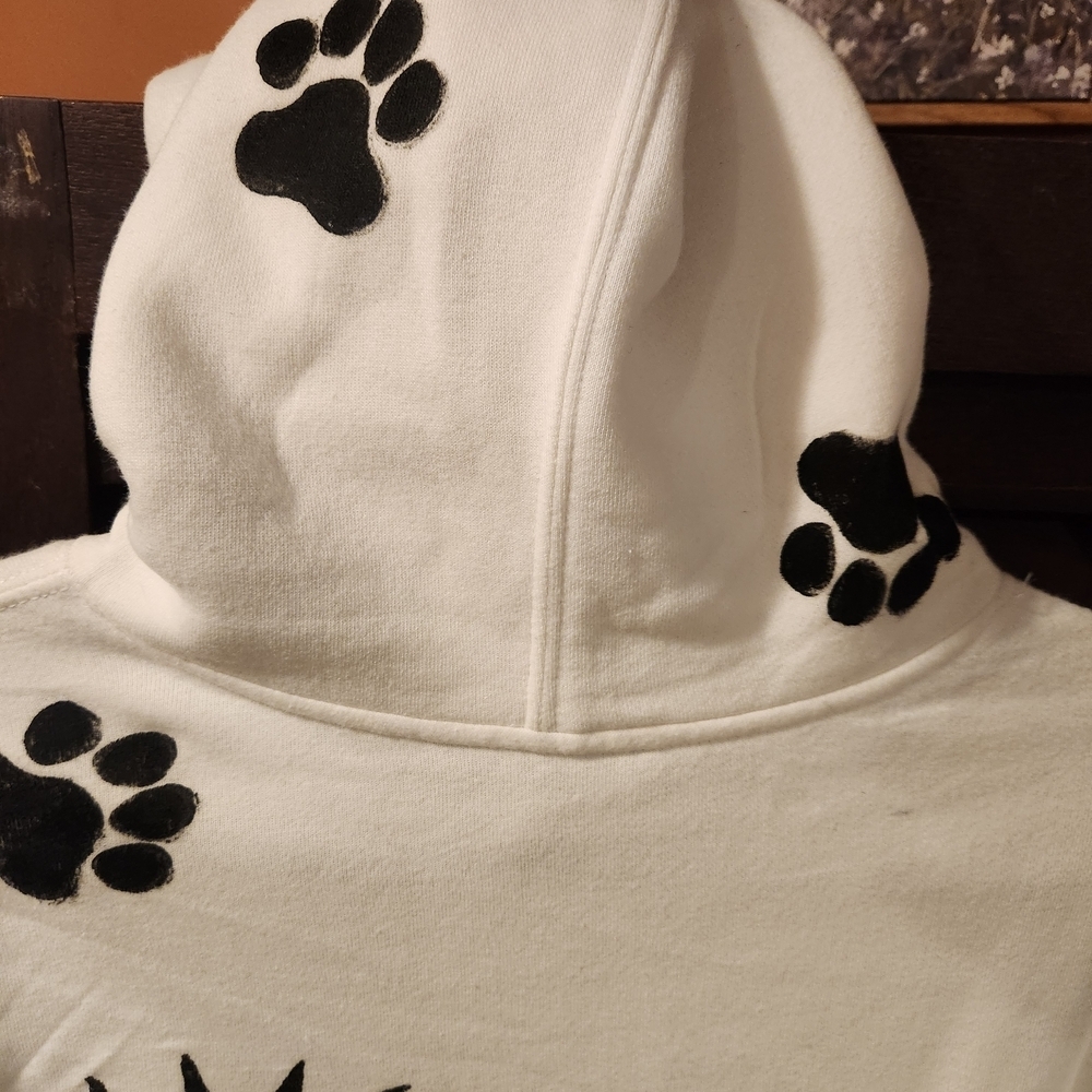 Adidas White Hoodie with Black Logo - Picture 7 of 7